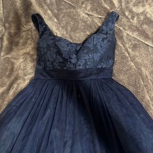 Navy knee length dress